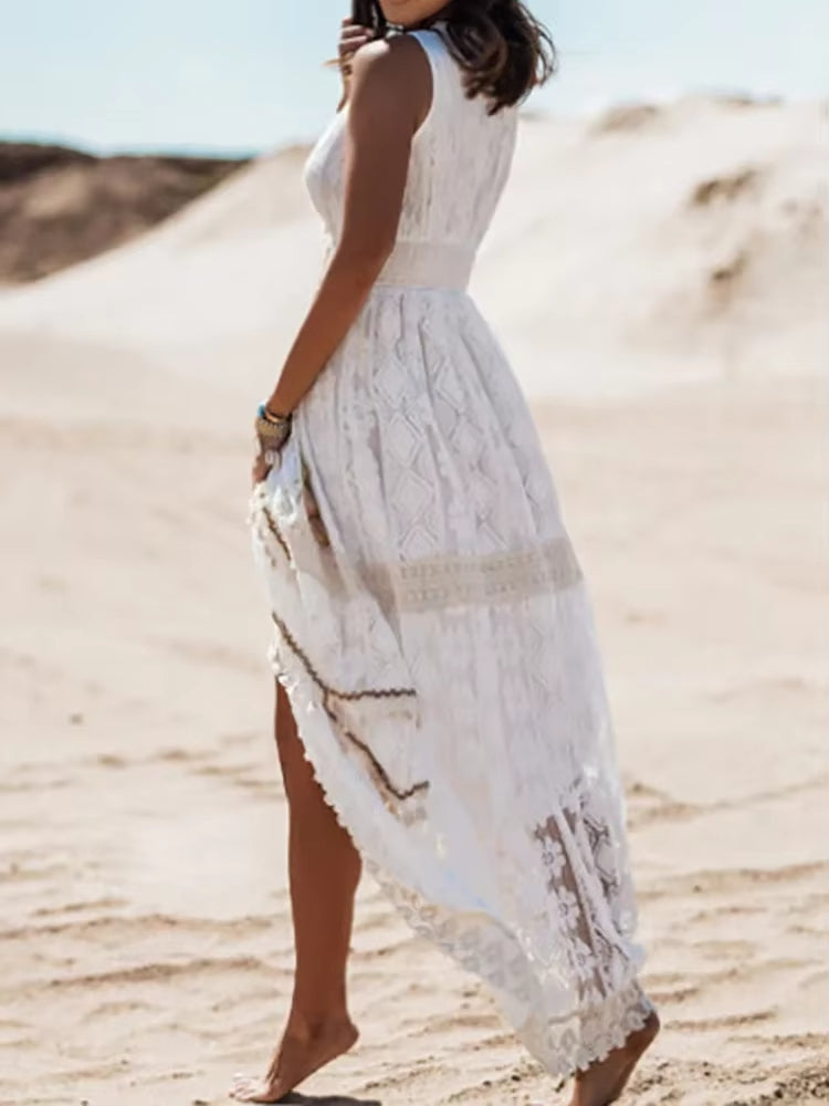 Amelie | Bohemian Midi Dress for Effortless Elegance