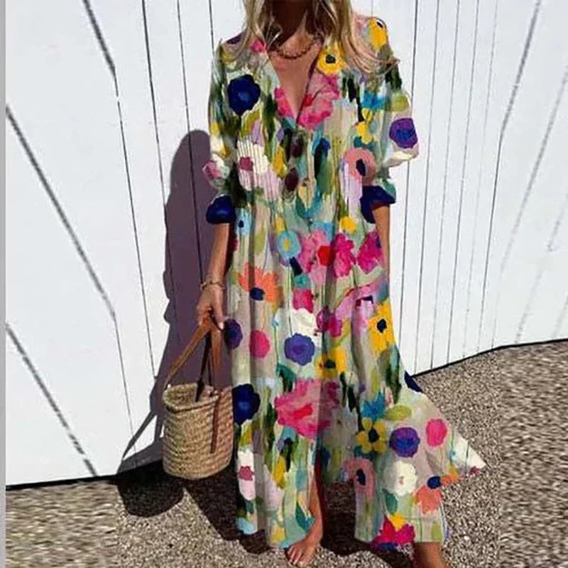Lucy | Flowy Boho Dress for Effortless Charm