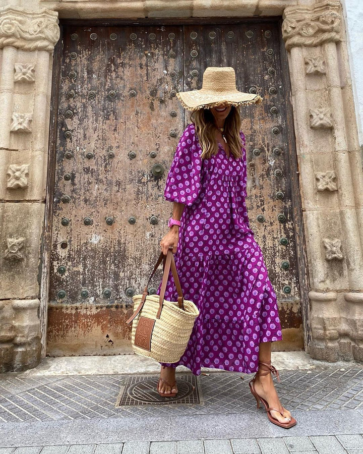 Amber | Flowing Maxi Dress with a Boho Touch