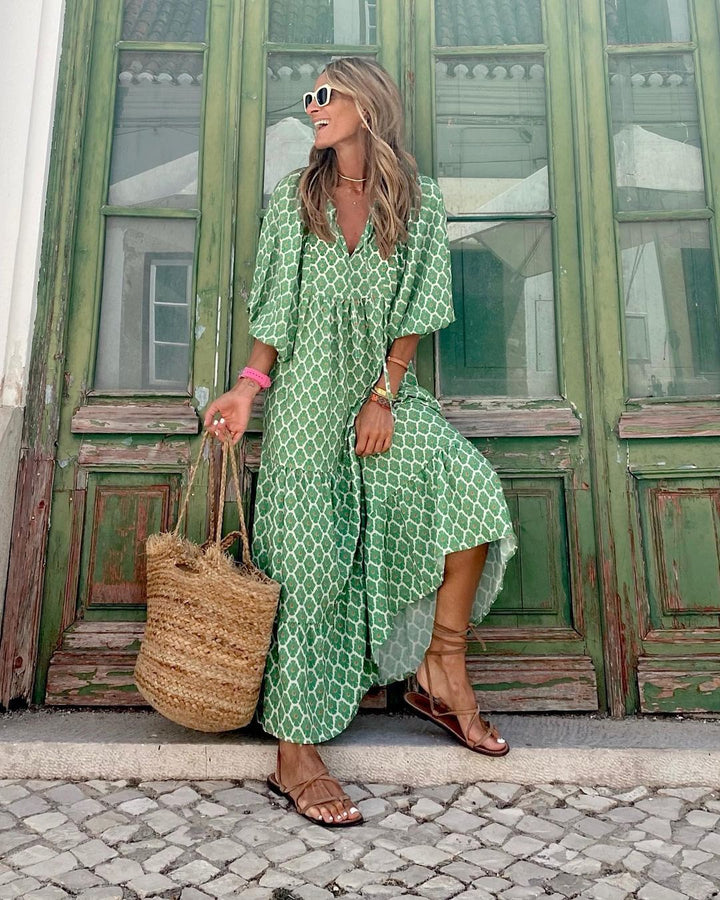 Amber | Flowing Maxi Dress with a Boho Touch