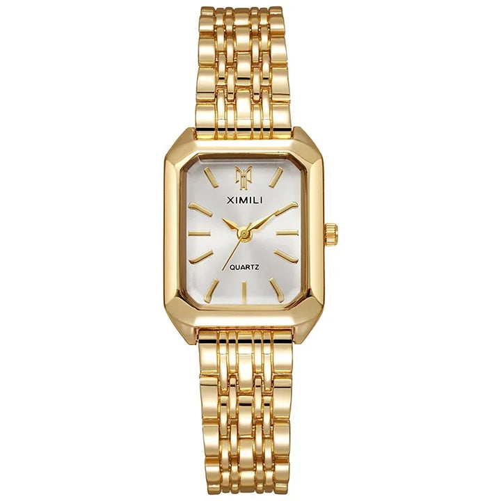 Chloe | Stainless steel square quartz watch