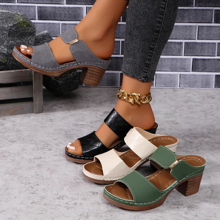 Beatrice | Effortlessly Elegant Block Heel Sandals