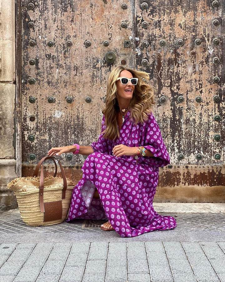 Amber | Flowing Maxi Dress with a Boho Touch