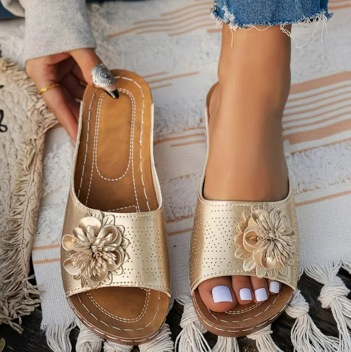 Flora | Floral Orthopedic Sandals with All-Day Comfort