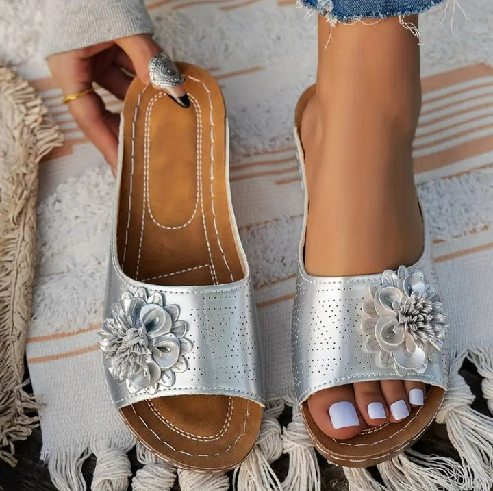 Flora | Floral Orthopedic Sandals with All-Day Comfort