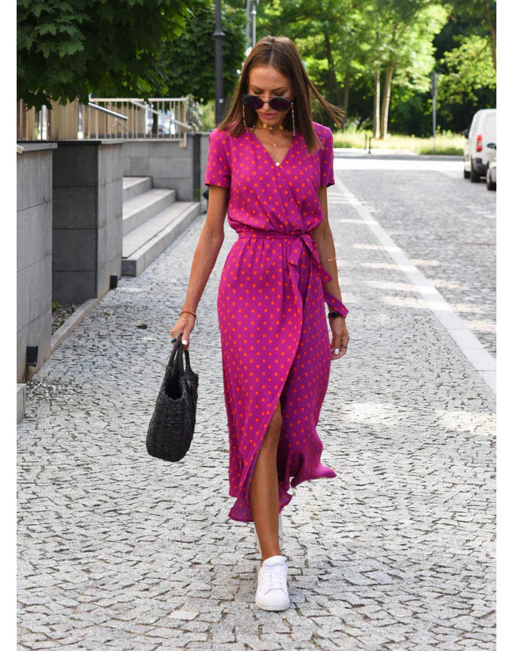 Darcie | Elegant V-Neck Dress for Effortless Sophistication