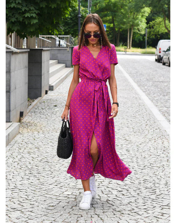 Darcie | Elegant V-Neck Dress for Effortless Sophistication
