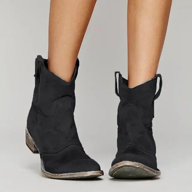 Thalia | Western-Inspired Ankle Boots with All-Day Comfort
