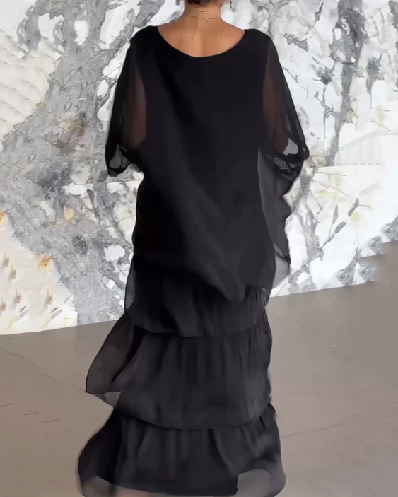 Carolina | Elegant maxi dress with tummy-flattering fit