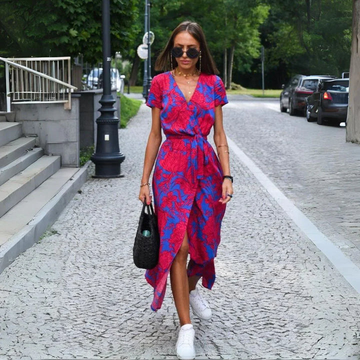 Darcie | Elegant V-Neck Dress for Effortless Sophistication