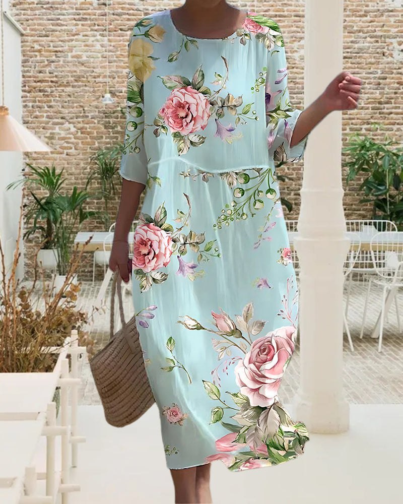 Naia | Stylish floral dress with graceful shape