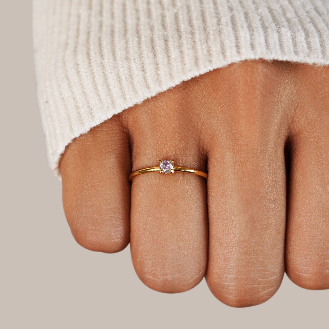 Julie | Birthstone Ring with a Personal Touch