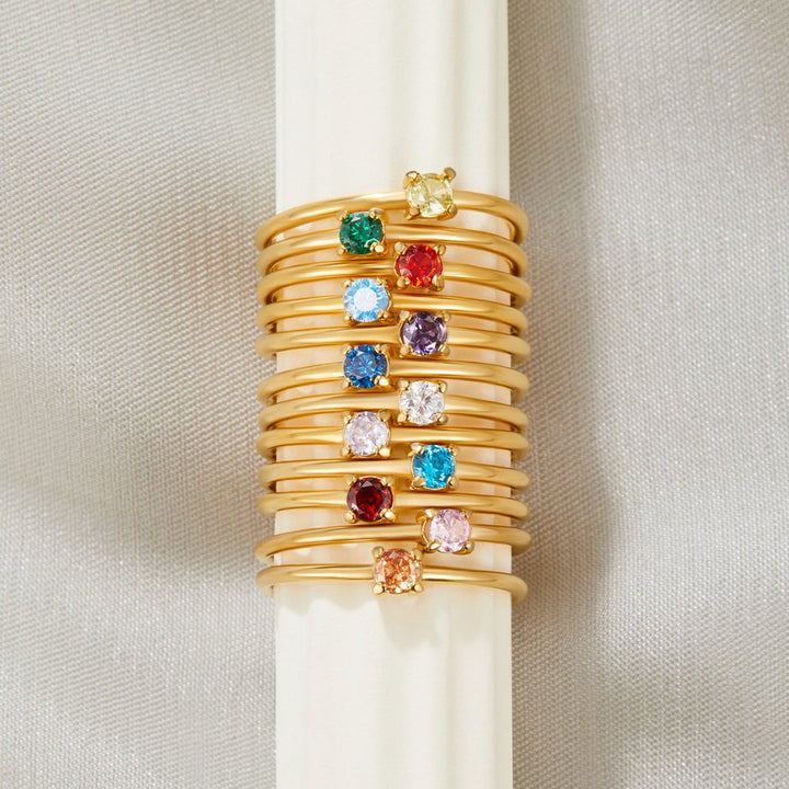 Julie | Birthstone Ring with a Personal Touch