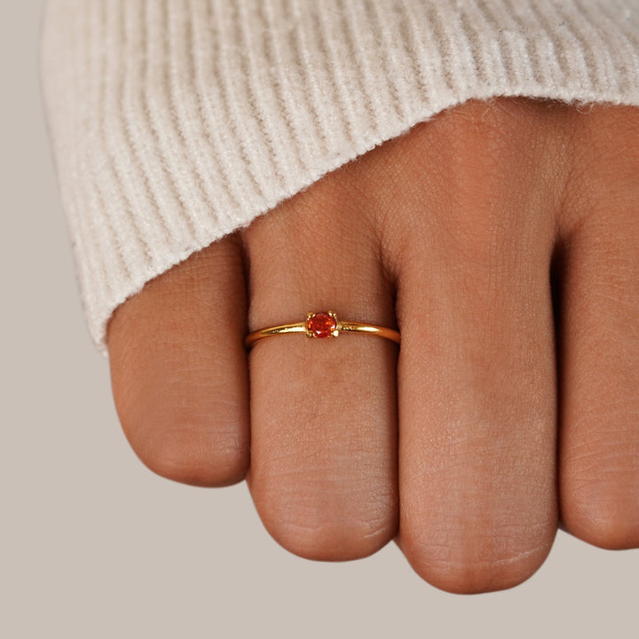 Julie | Birthstone Ring with a Personal Touch