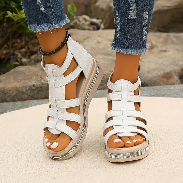 Alexa | Sparkling Wedge Sandals for Elevated Elegance