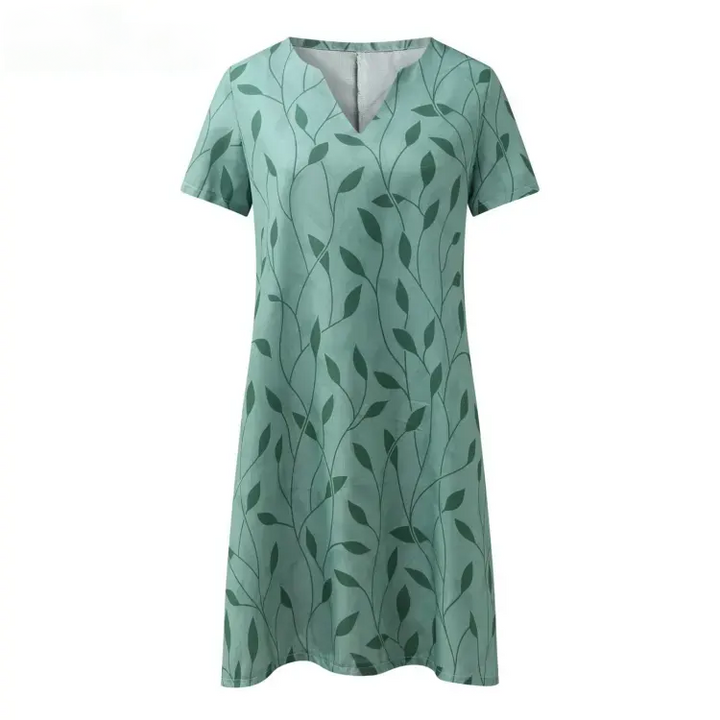 Galina | Casual dress with elegant floral print