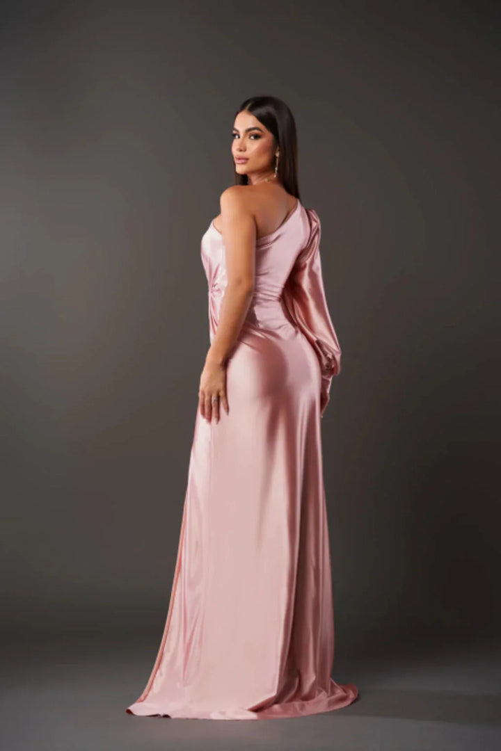 Yolina | One-Shoulder Dress with Modern Elegance