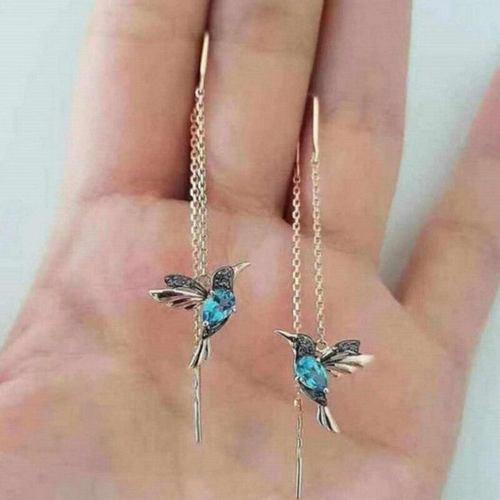 Kolibri | Enamel & Zirconia Drop Earrings