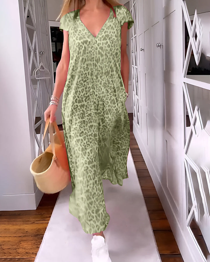 Véronique | Leopard Print Dress with Chic Comfort