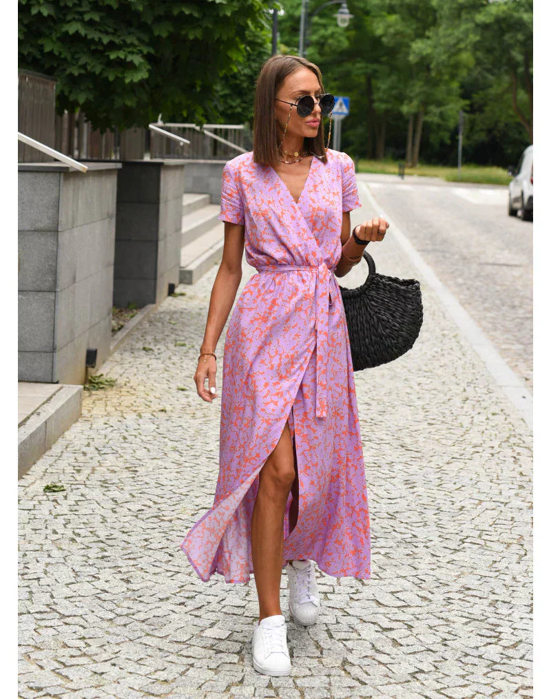 Darcie | Elegant V-Neck Dress for Effortless Sophistication