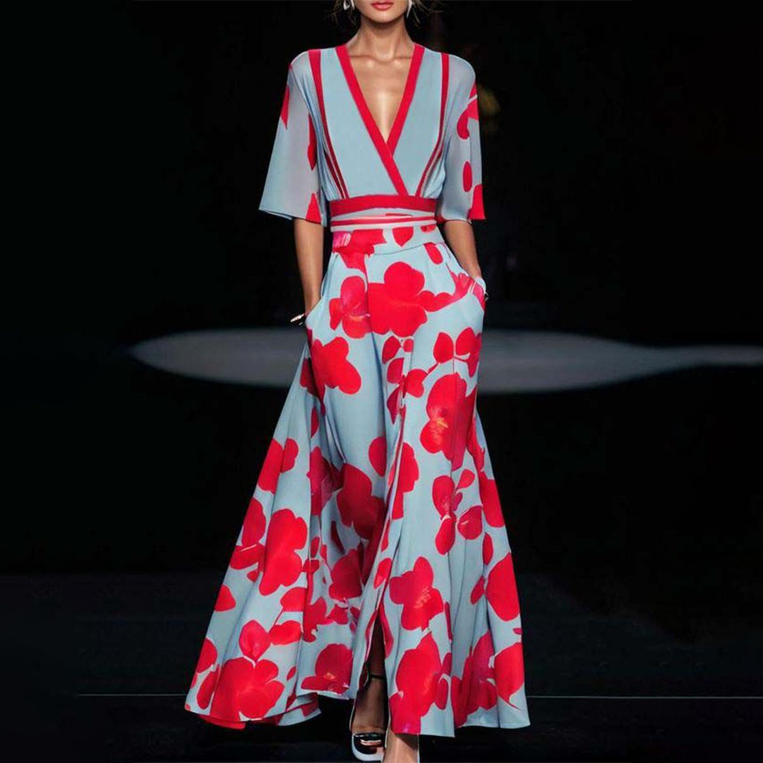 Hannah | Flowing Floral Dress for Elegant Moments