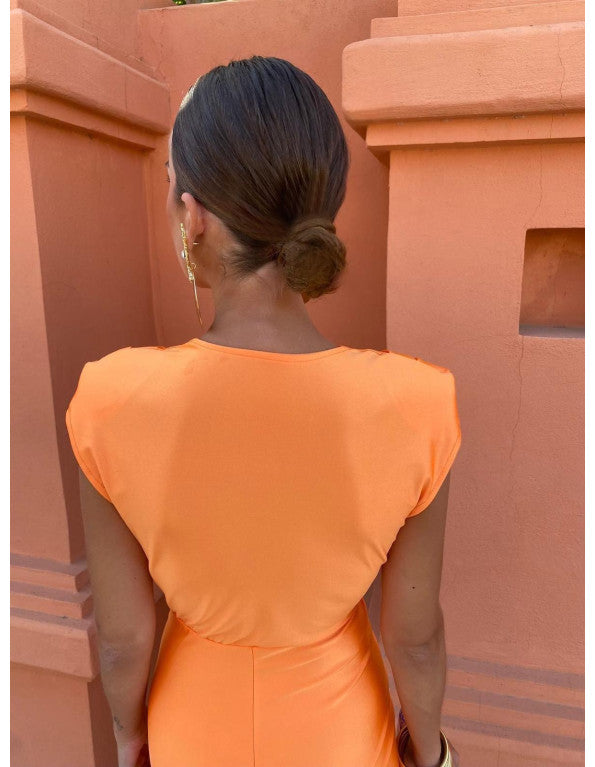 Lyra | Elegant Midi Dress with Sculpted Details